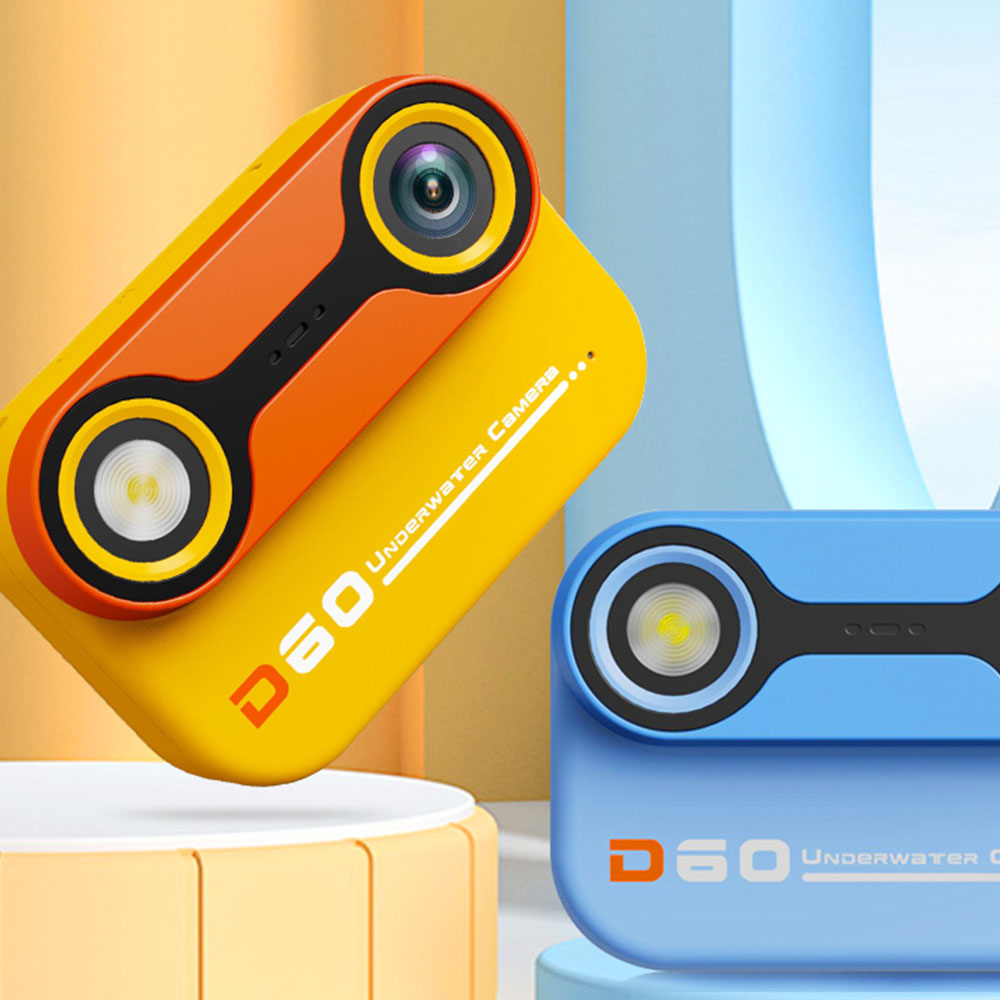 Digital Underwater Dual-Screen Camera Water-Resistant HD Swimming Camera