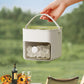 Portable 48 Grids Ice Cube Tray Mould with Lid and Storage Box Scoop Tong Set