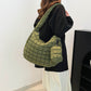 Puffer Tote Bag Quilted Puffy Crossbody Carryall Handbag