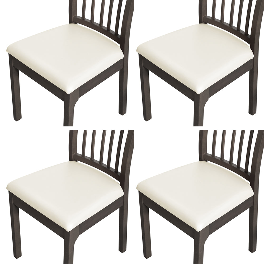 4Pcs Waterproof  PU Leather Stretch Seat Cushion Cover