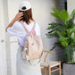 Women's Floral Embroidered Anti Theft Backpack