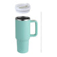 1200ML Stainless Steel Vacuum Insulated Tumbler with Straw and Lid Handle Mug