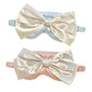 2Pcs Silk Bow Tie Relieve Fatigue Travel Eye Mask-Blue+Pink