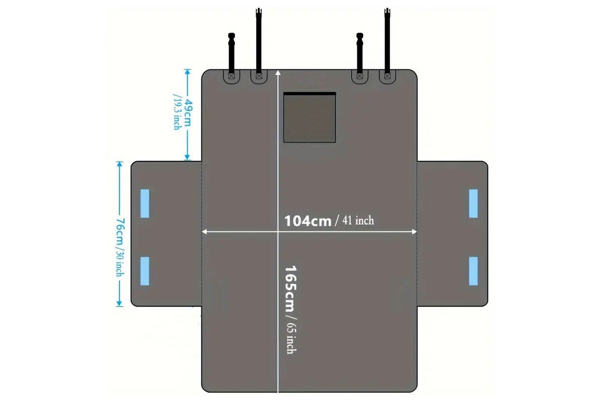 Waterproof Car Trunk Liner for Pets Anti-Slip Scratch-Resistant Dog Cargo Mat