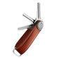Leather Smart Key Holder Folding Key Organizer Clip Compact Keychain