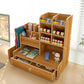 Wooden Desk Organizer with Drawers Art Supplies Storage Desktop Stationary