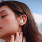 Open-Ear Bluetooth Headphones with Charging Case and Noise-Canceling Microphone