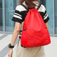Sport Drawstring Backpack With 2 Pockets Large Capacity Basketball Bag