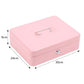 Locking Cash Box with Lock Money Box with Cash Tray