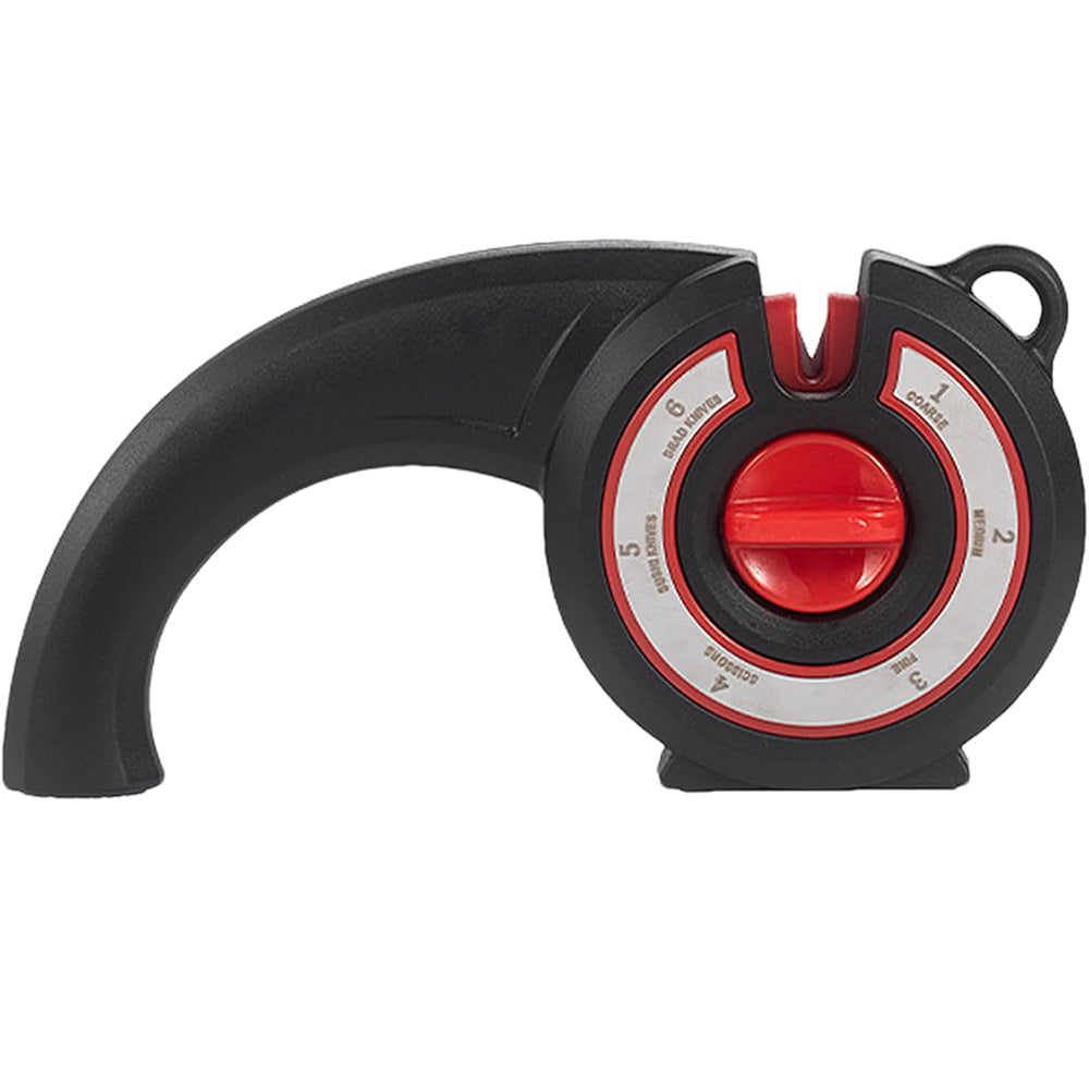 6-in-1 Kitchen Knife Sharpener Multi-Use Rotary Knob for Home Use