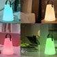 Solar Portable Wireless 8 Colors Dimmable RGB  Table Lamp-Conical