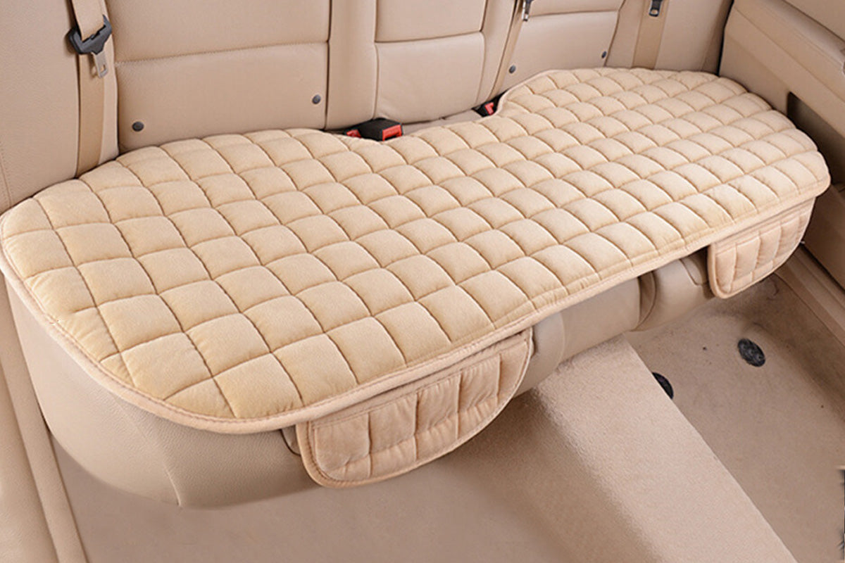 Car Seat Cushion Rear Seat Cover With Storage Pocket Auto Seat Cushion