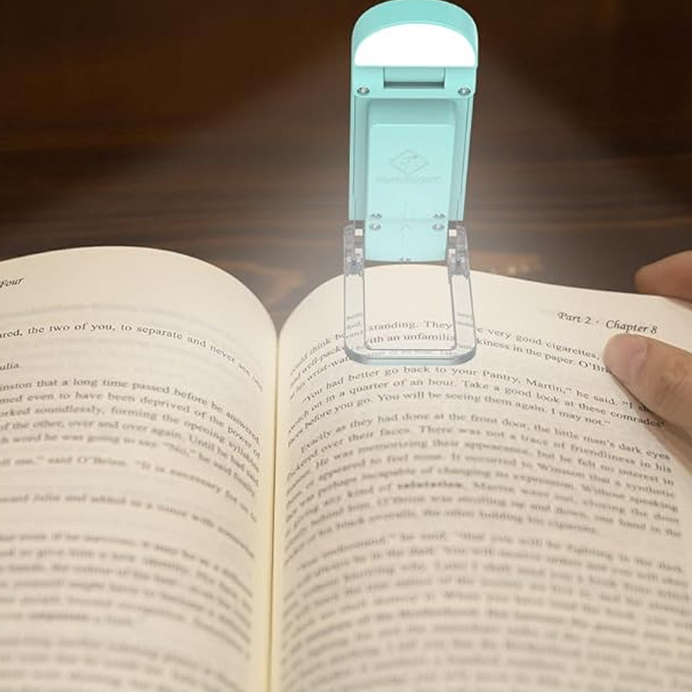 2Pcs USB Rechargeable Book Clip Bookmark Lamp