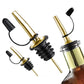 12Pcs Stainless Steel Non Drip Wine Pourers with Dust Caps
