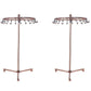 2Pcs Jewelry Rotating Ring Necklace Display Rack with 23 Hooks
