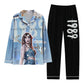 Taylor Swift Inspired Women's Sleepwear Long Sleeve Pajama Set