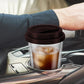 Double Walled Glass Coffee Mug Drinking Coffee Cup with Silicone Lid