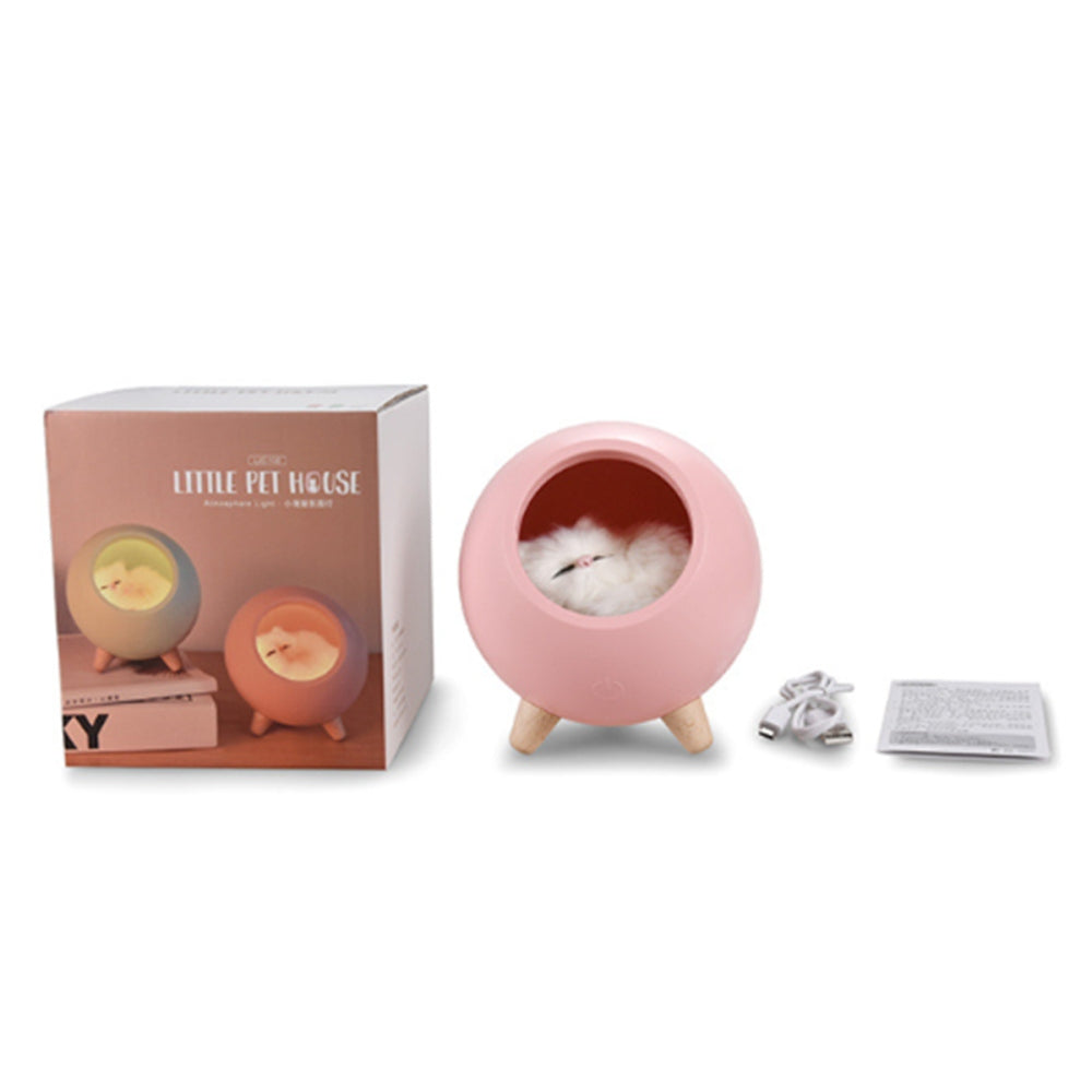 LED Cat Night Light for Bedroom Room Decoration Table Bedside Sleep Lamp