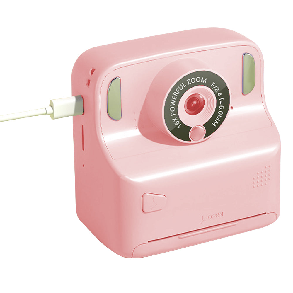 Kids Instant Print Camera with 32GB Memory Card and 5 Rolls Print Paper