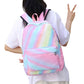 3PCS Boys Girls Gradient Color Backpack Set School Backpack Lunch Bag Pencil Case