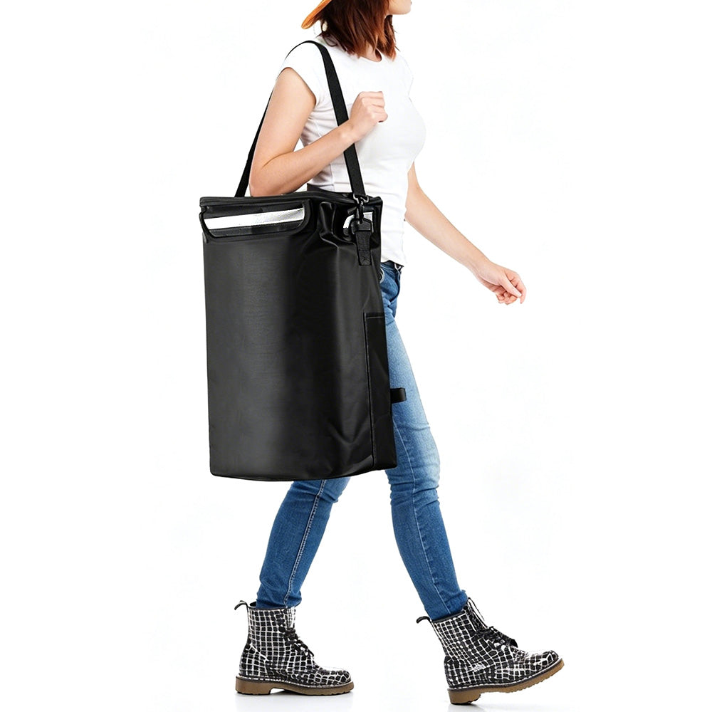 Folding Shopping Cart with Waterproof Oxford Bag Portable Utility Trolley