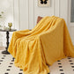 2Pcs Soft Warm Reversible Faux Long Plush Blanket