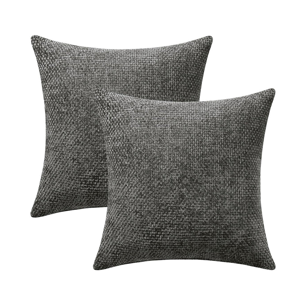 2 Pack Chenille Knit Throw Pillow Covers for Couch Bed