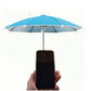 2Pcs Mini Adjustable Sun Shade Phone Umbrella with Suction Cup Stand