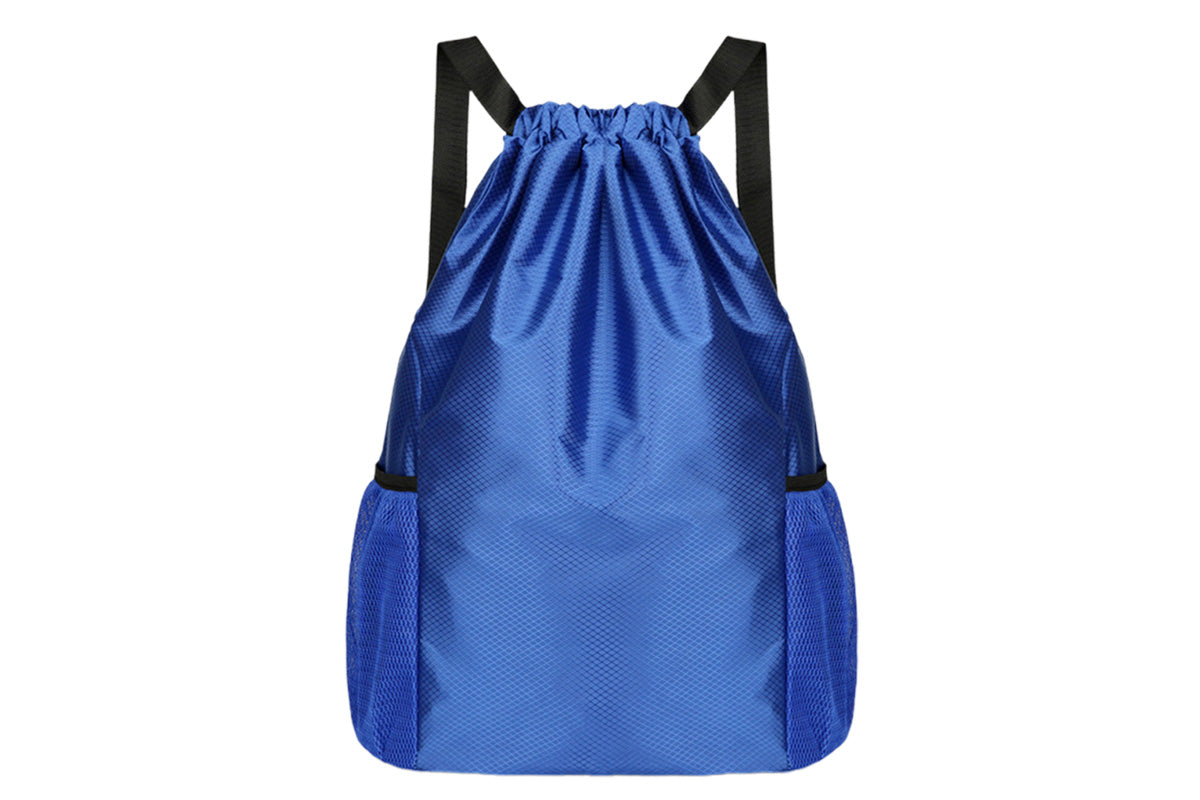 Sport Drawstring Backpack With 2 Pockets Large Capacity Basketball Bag