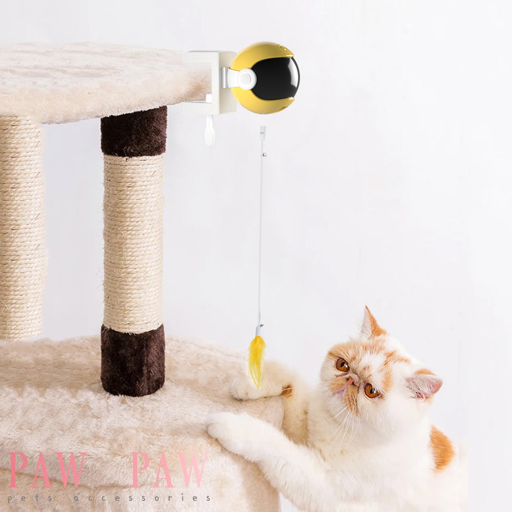 Automatic Lifting Cat Teaser Toys Set Electric Interactive Cat Toys