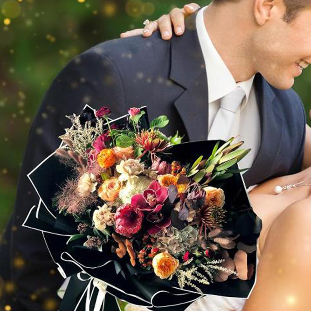 20Pcs Water-resistant Flower Wrapping Paper