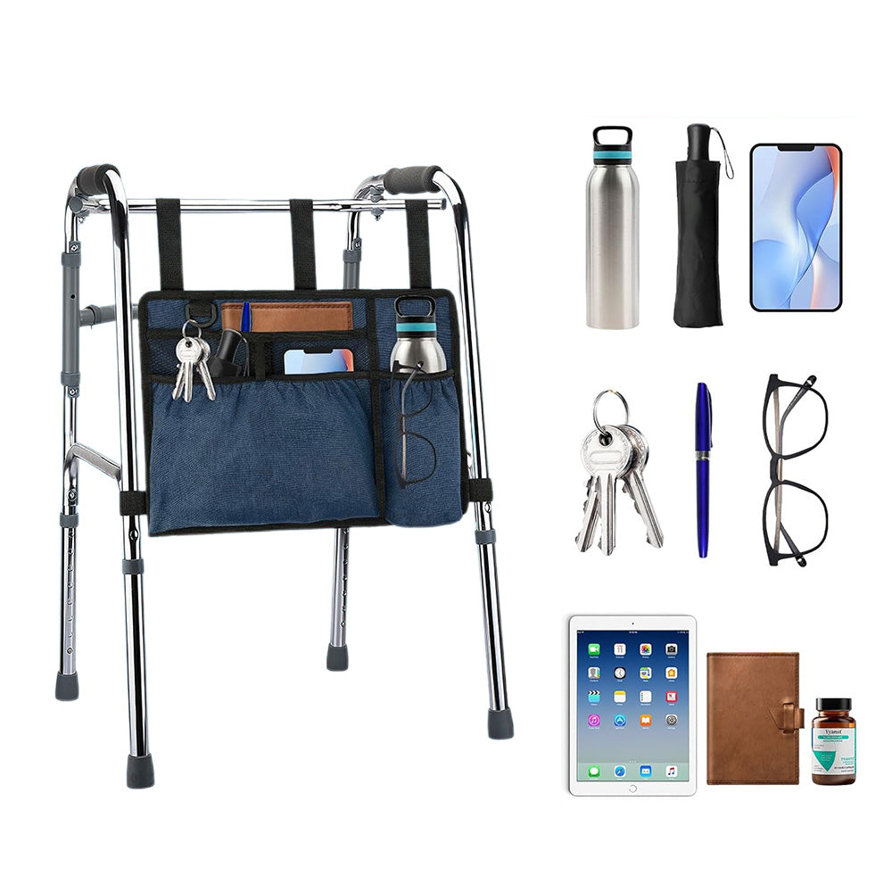 Premium Walker Storage Bag with Multiple Pockets