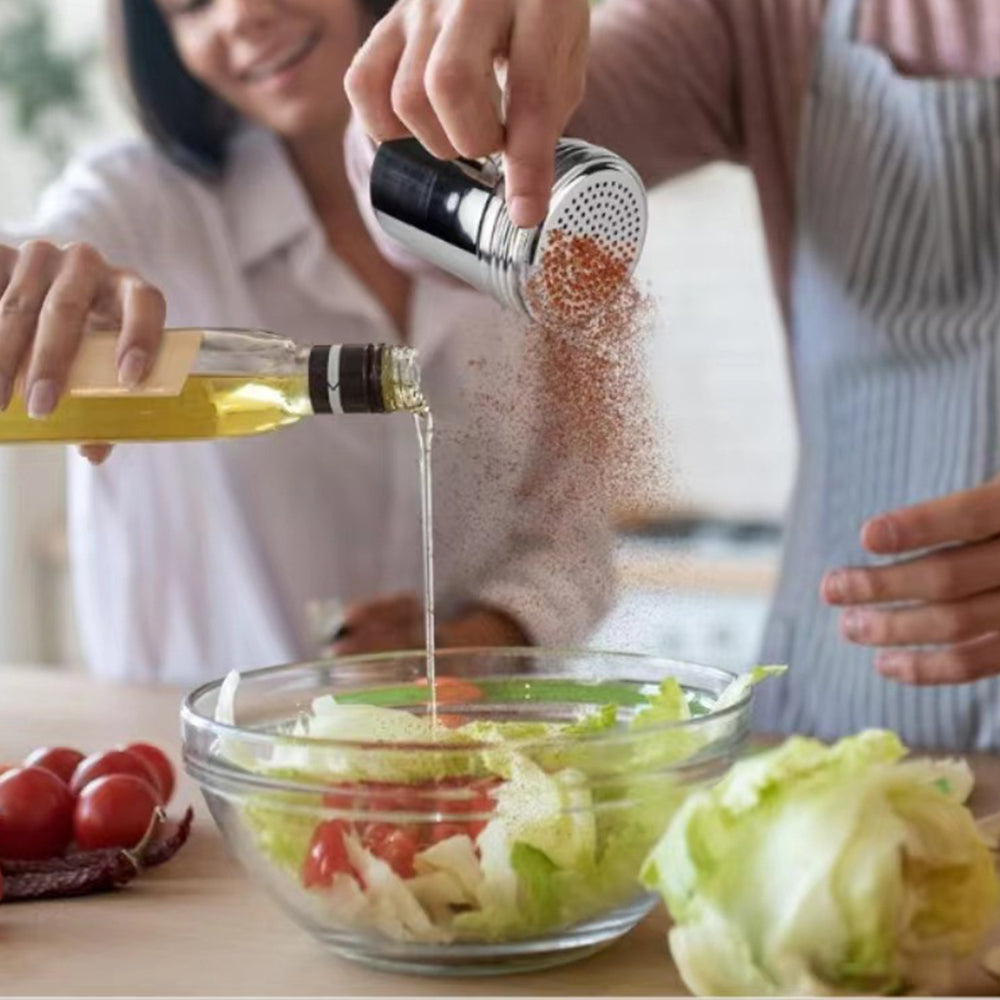 304 Stainless Steel Shaker Spice Bottle with Lid and Handle for Salt Candy And Pepper