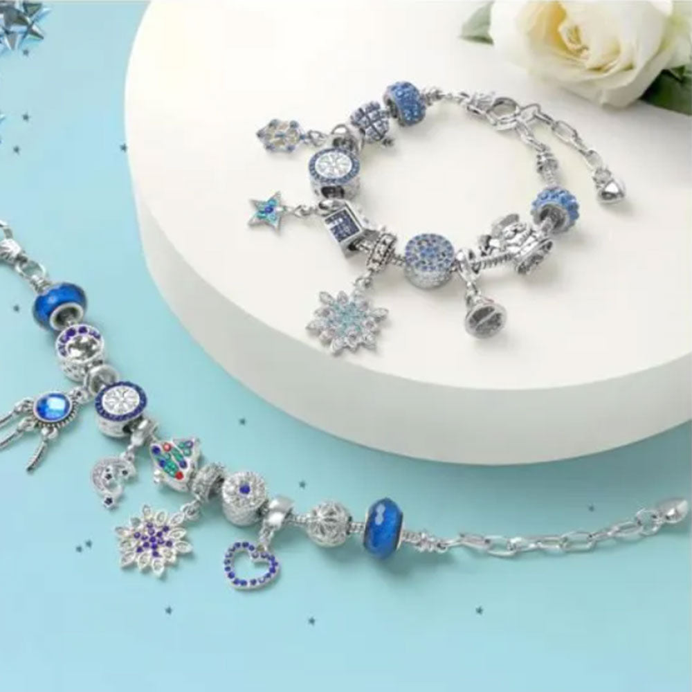 Christmas Advent Calendar DIY Bracelet Charm 24 Days Countdown Calendar Box