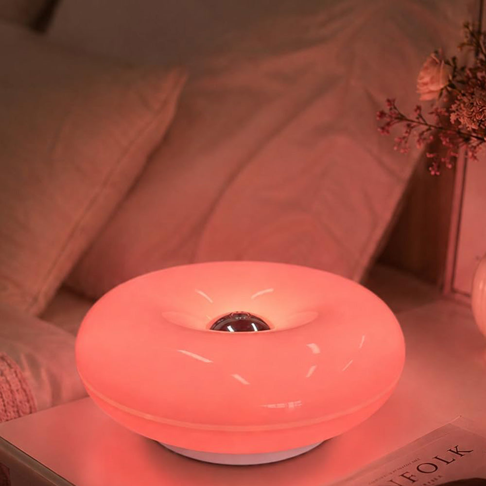 Rechargeable Donut Table and Wall Lamp with Touch Dimming