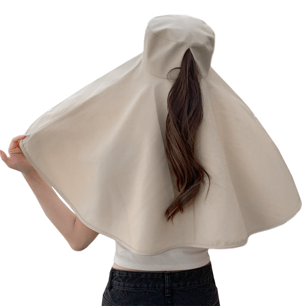 Sun Protection Wide Brim Outdoor Beach Neck Face Mask Cap
