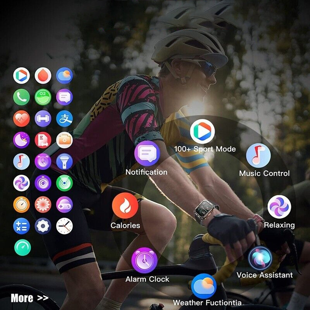 Bluetooth Smart Watch Fitness Tracker with Heart Rate Monitor