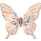 8pcs 3D Fabric Butterfly Clip Ornaments Sequins Glitter Trim Butterfly Clips Decor for Christmas Tree
