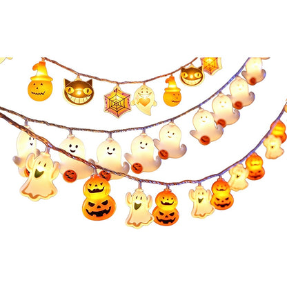 USB Halloween Ghost LED String Lights 4 Point 5m 30 Bulbs Decoration