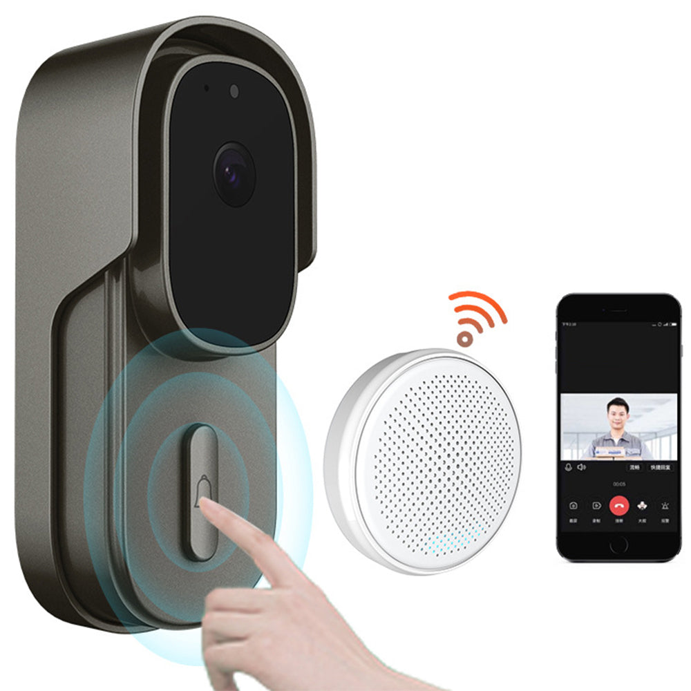 2Pcs Wireless Smart WiFi Video Camera Doorbell