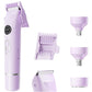 4-in-1 Women's Dual Heads Electric Shaver Cordless Body Hair Trimmer with 4 Heads Hair Removal Kit