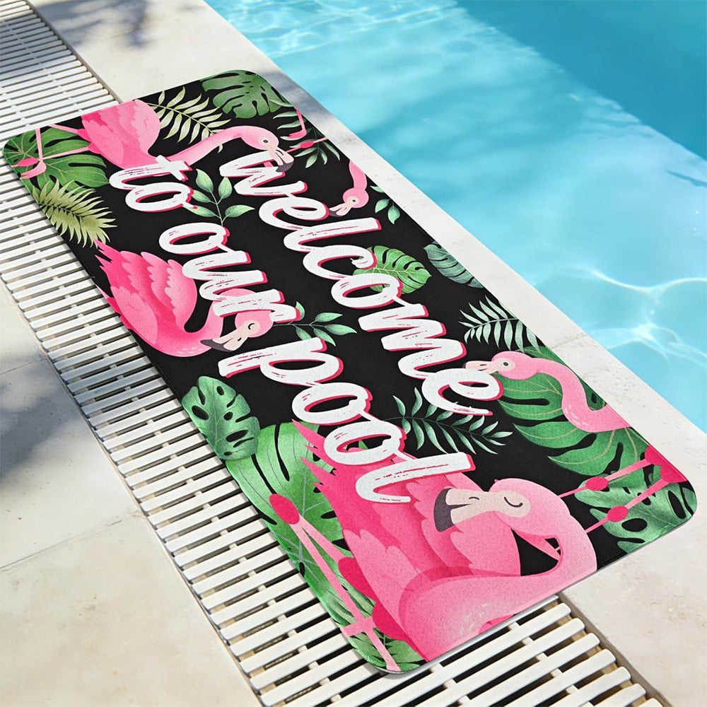 Summer Pool Floor Mat Non Slip Diatomite Mat for Outdoor Patio Beach