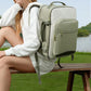 40L Travel Backpack for Men and Women Waterproof Carry On Bag with 3 Storage Pouches