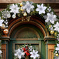 24Pcs Artificial Flowers Christmas Tree Decorations for Wreath Fireplace Stairs