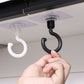 10 Pcs No Drill Ceiling Hooks 360 Degree Rotating Self Adhesive Hooks