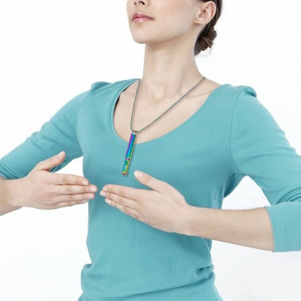 2Pcs Anxiety Stress Relief Meditation Breathing Necklace