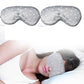 2Pcs Pure Mulberry Silk Travel Sleeping Mask with Adjustable Strap