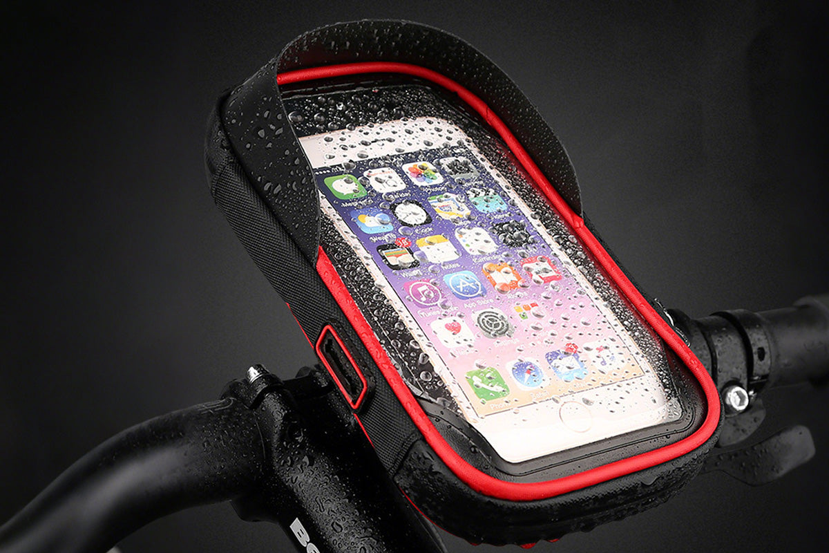 Waterproof Bike Phone Holder Fully Enclosed Handlebar Phone Mount