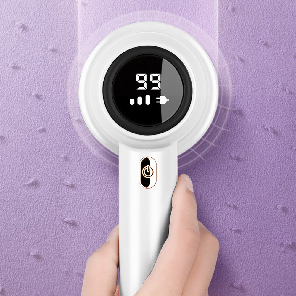Electric Lint Remover with 3 Speed Levels LED Display 3 Replacement Blades for Clothes