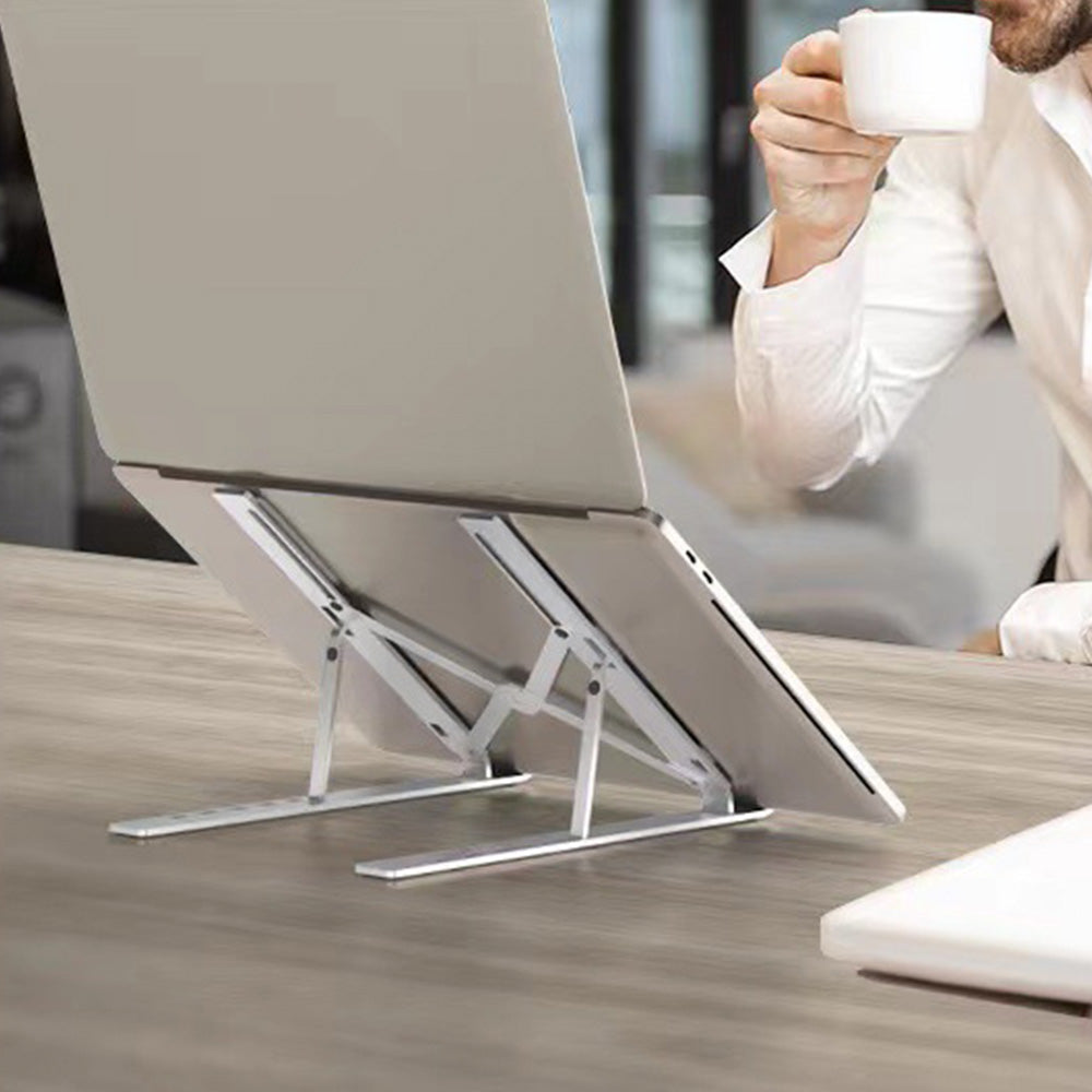 Foldable Portable Aluminum Laptop Tablet Stand with 6 Height Levels